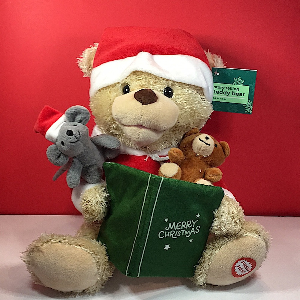 NEW STORY TELLING TEDDY BEAR 9.4-11 INCHES TALL ANIMATED UNISEX